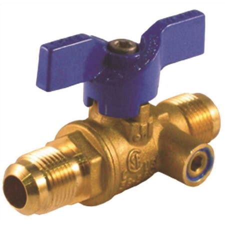 Jomar Valve 1/2 in. Flare x 1/2 in. MIP Gas Ball Valve 101-703